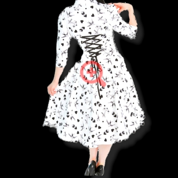 elegant swing dress - Picture 3 of 5